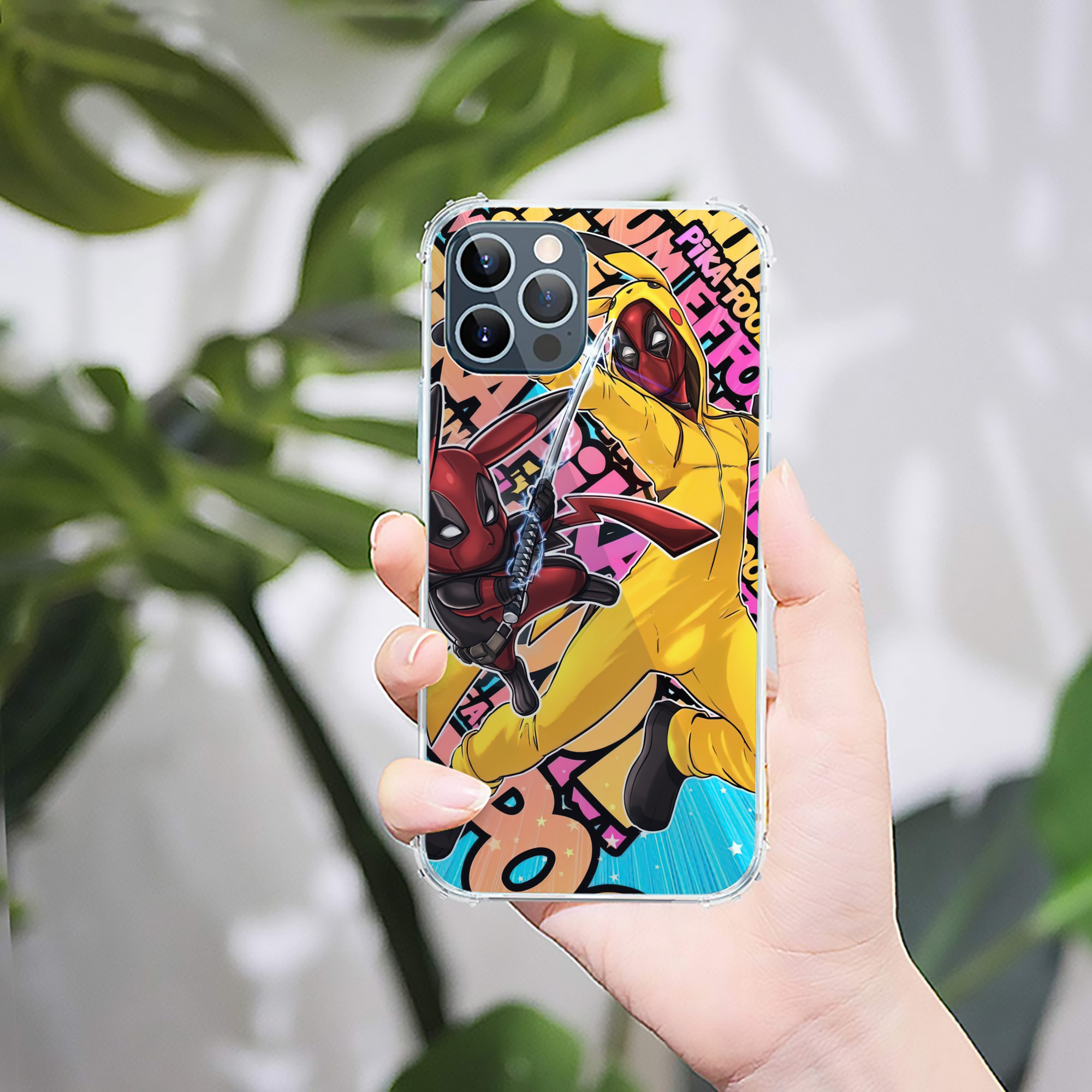 （画像用） Deadpool デッドプール 【iPhone 12シリーズ対応】透明スマホケース（クリアソフトケース）